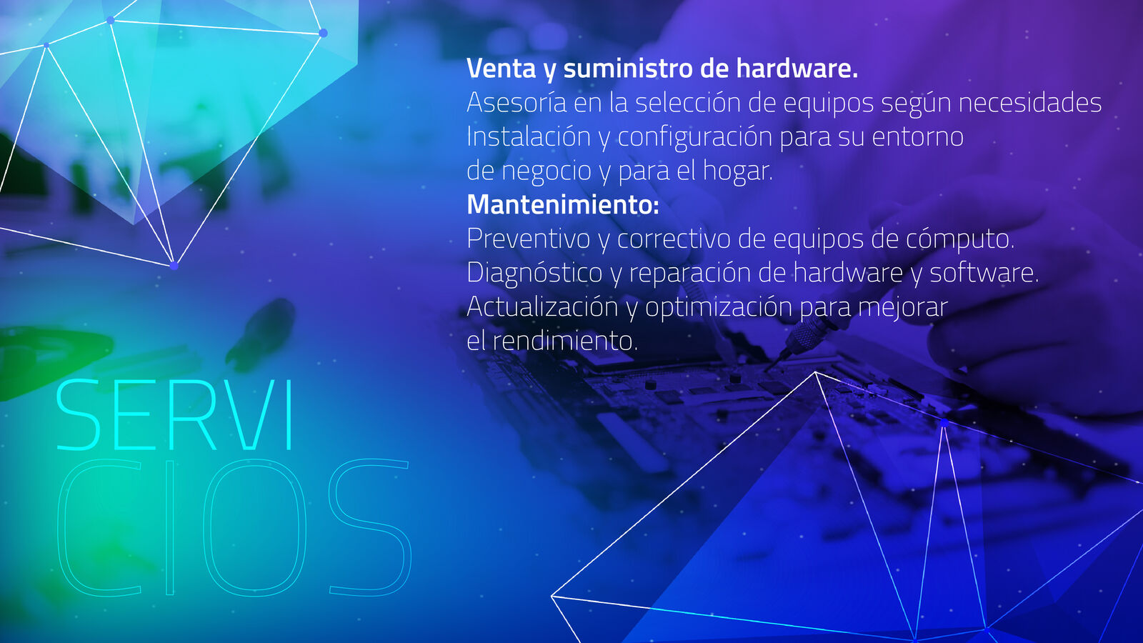 Venta y mantenimiento de hardware